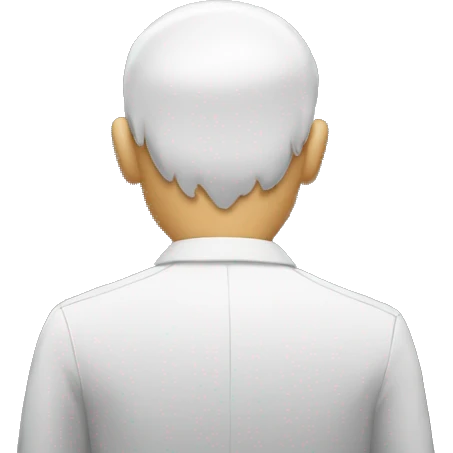 man in elevator view from behind emoji