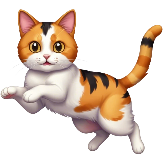 Mad cat jumping emoji