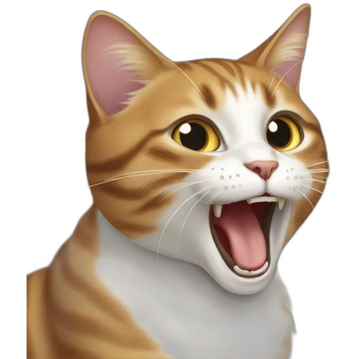 cat-screaming-to-another-cat emoji