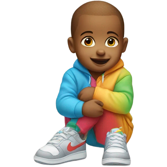 Baby with Nikes  emoji