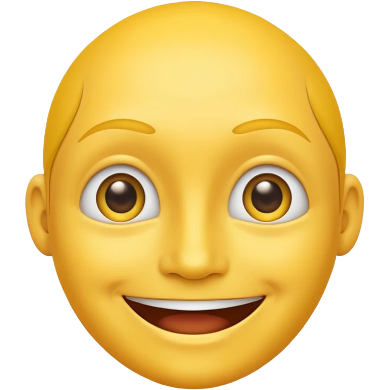 Yellow face emoji