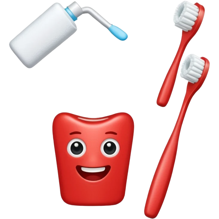 no pero osea de los cepillos, pasta hilo y así pero en color rojo  emoji