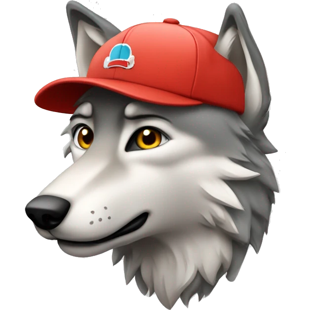 loup avec casquette emoji