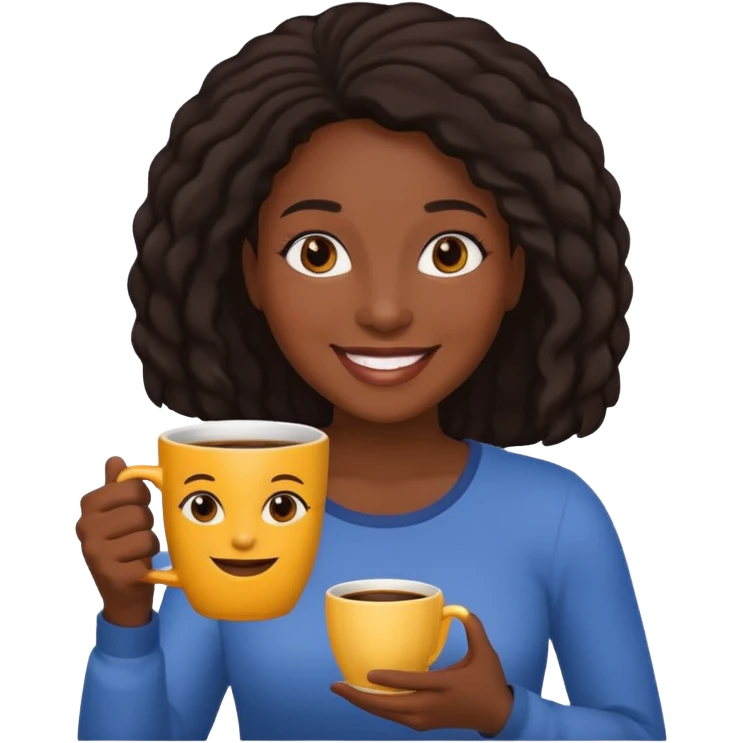 black womanPeople Holding Cup emoji