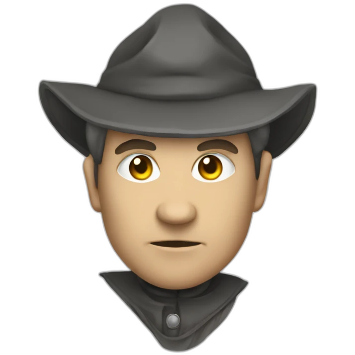 medieval evil spy in the act of infiltrating emoji