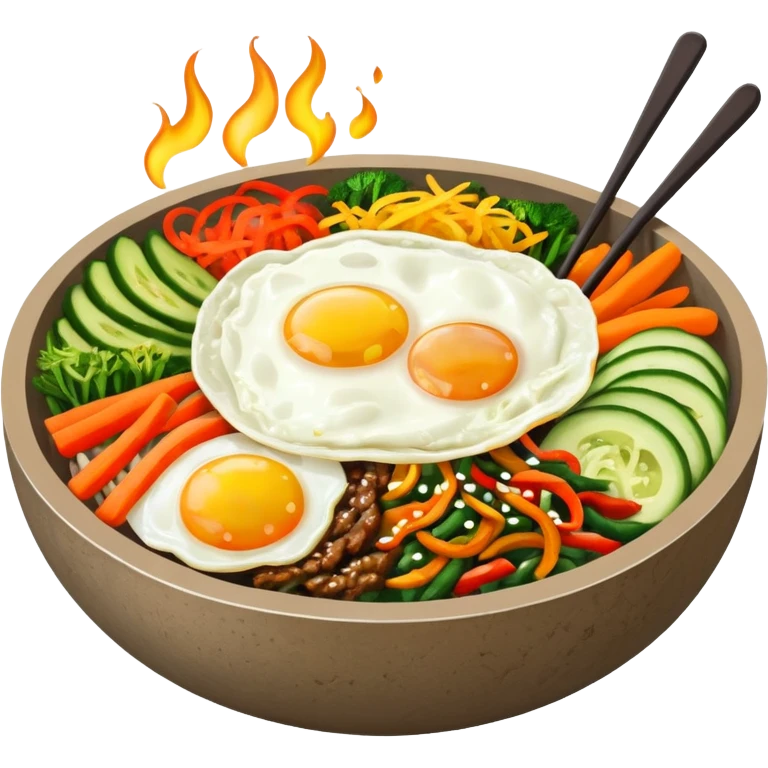 韓国石焼きビビンバ emoji