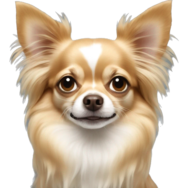 Long haired chihuahua emoji