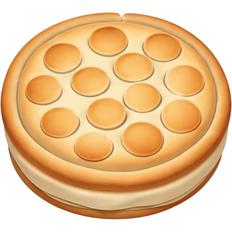 round focaccia classic white without seasoning emoji