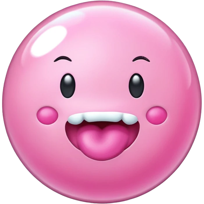 Bubble gum emoji