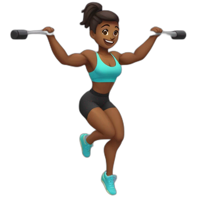 athlete doing muscle ups crossfit emoji