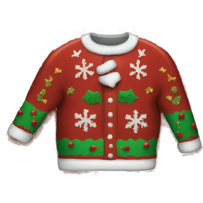ugly christmas sweater emoji
