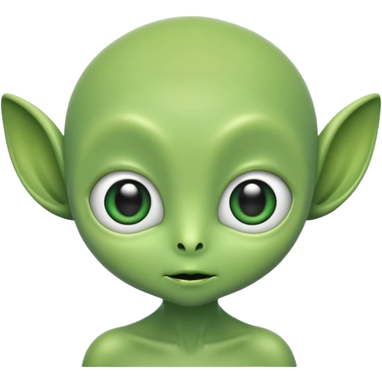 cute green alien emoji