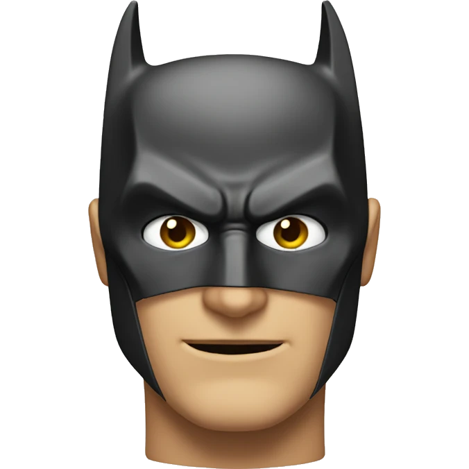 rostro de batman enojado emoji
