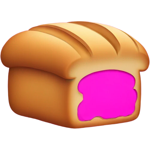 Hot pink bread emoji
