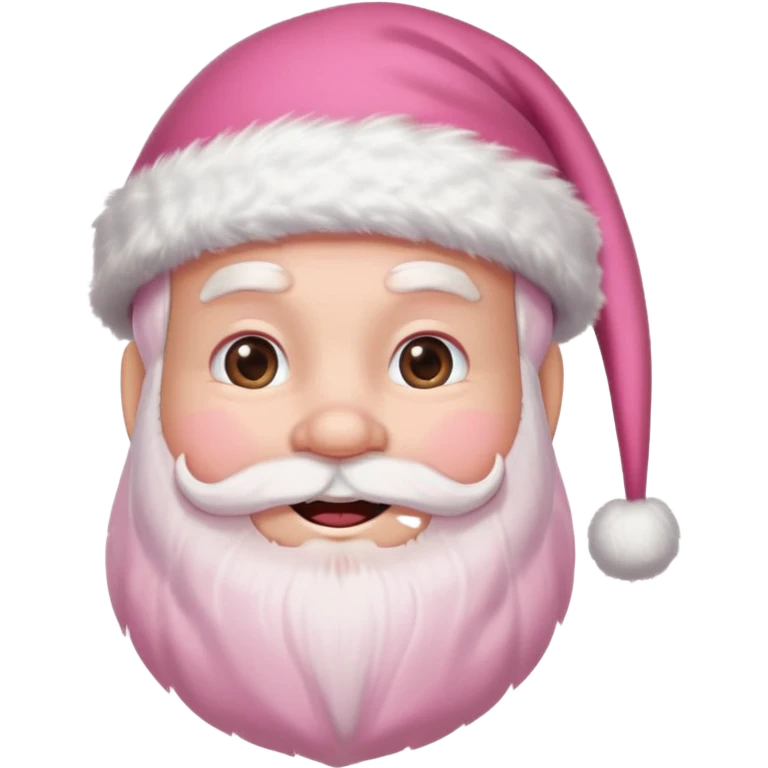 pink santa emoji