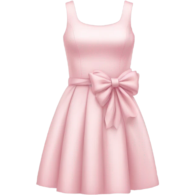 pastel pink dress bow emoji