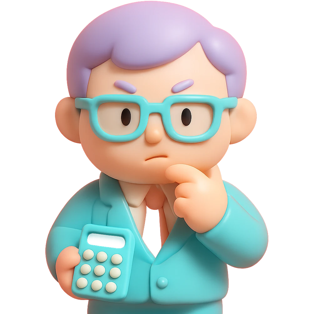 A calculating strategist emoji