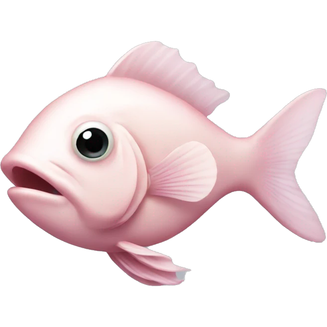 pale pink fish emoji