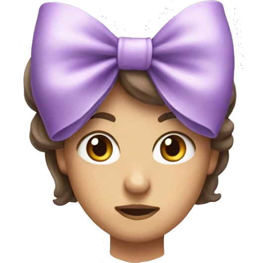lilac bow emoji