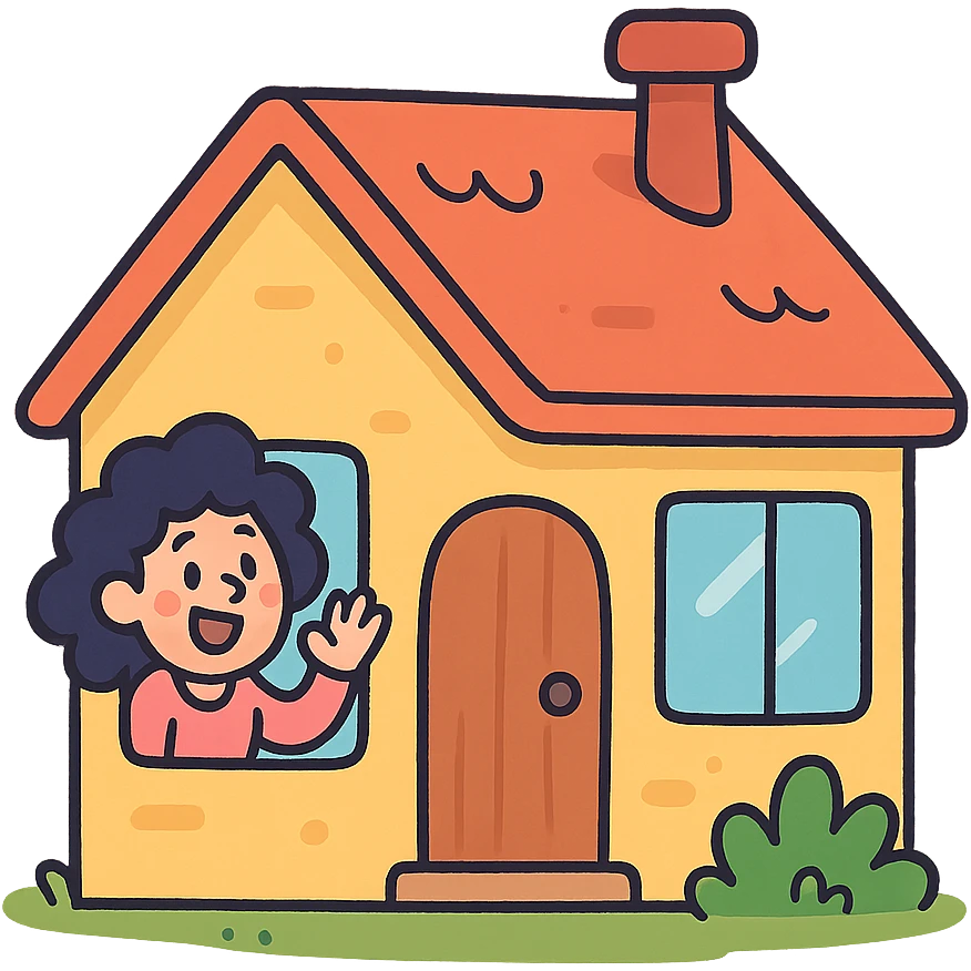 a little house emoji