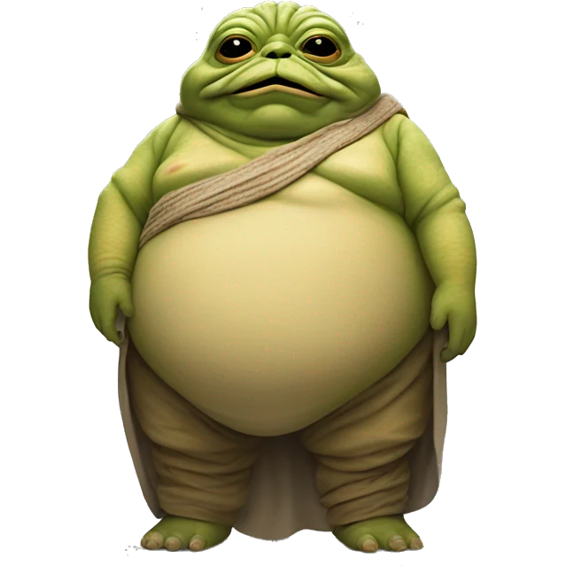 Jabba the Hutt from Star Wars full body emoji