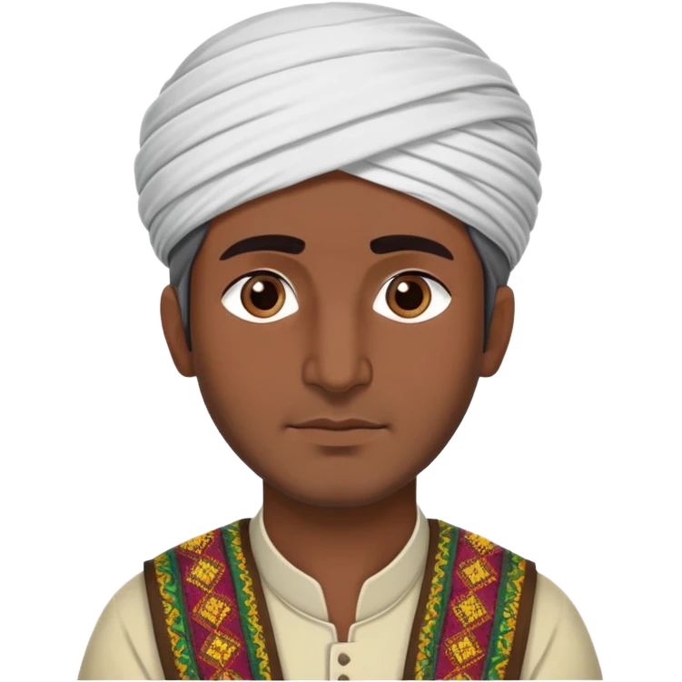 Kurdish man with traditional clothes and headwear emoji