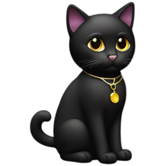 80 disco black cat emoji