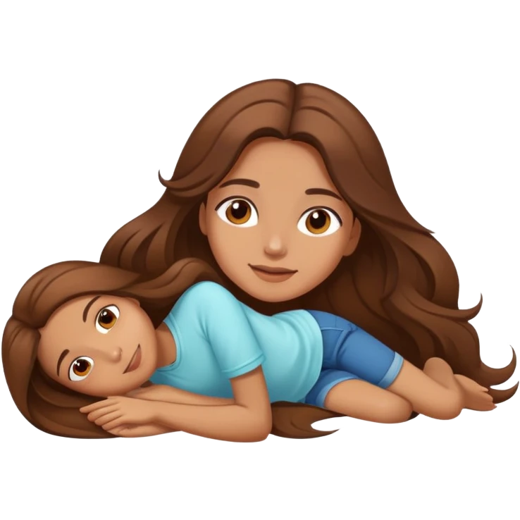 Girl laying like she doesn’t care about anything  emoji