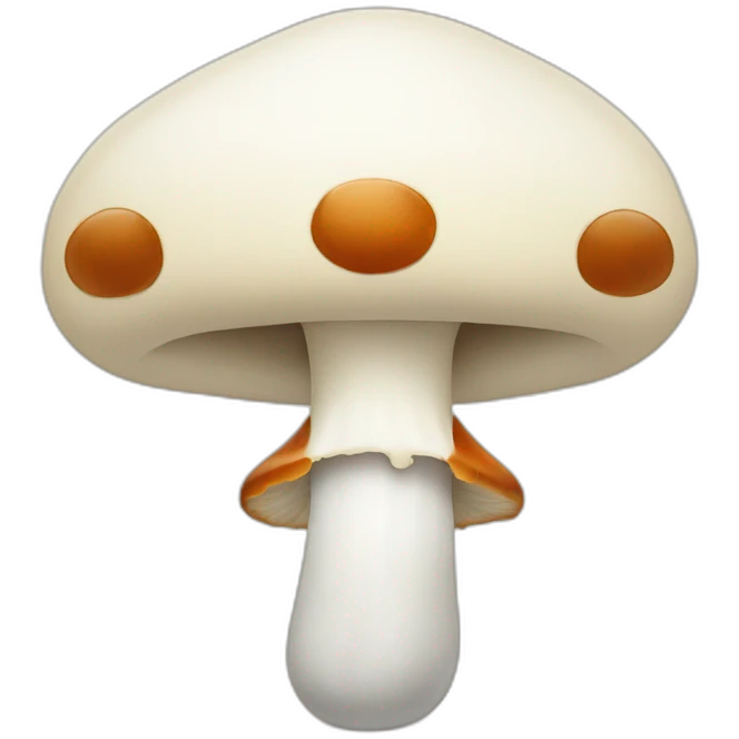 Mushroom smile emoji