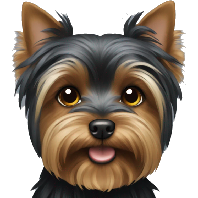 Black Yorkshire Terrier emoji