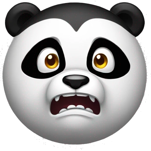 Angry panda  emoji