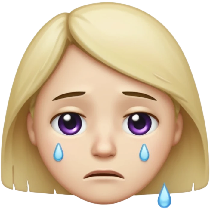 Twitch emoji depicting a face with a sad expression, representing sadness or disappointment emoji