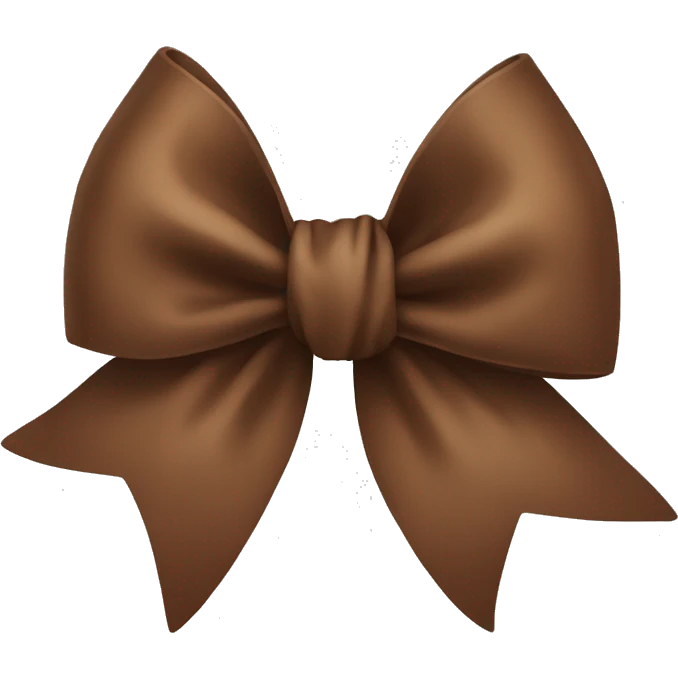 Brown bow emoji