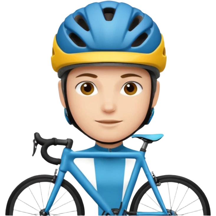 Cyclist with front basket emoji