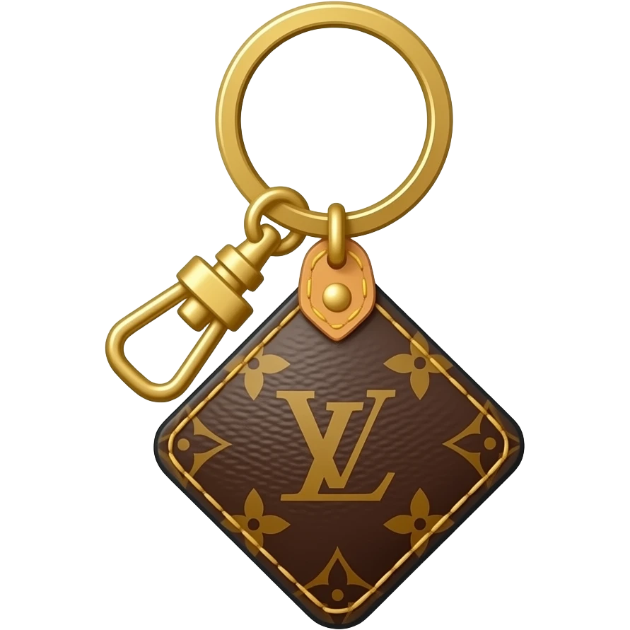 Louis Vuitton keychain emoji