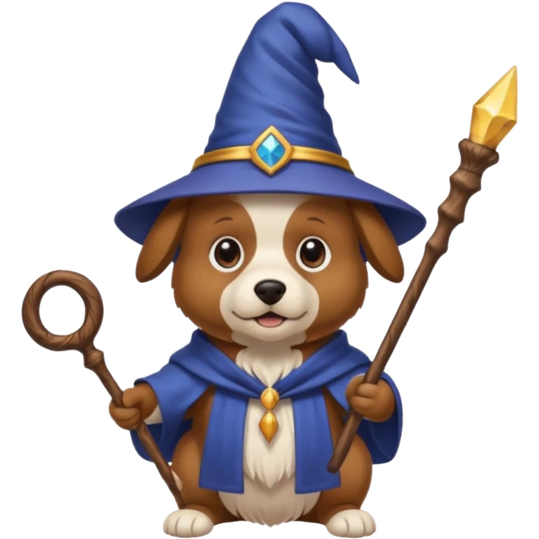 Dog wizard emoji