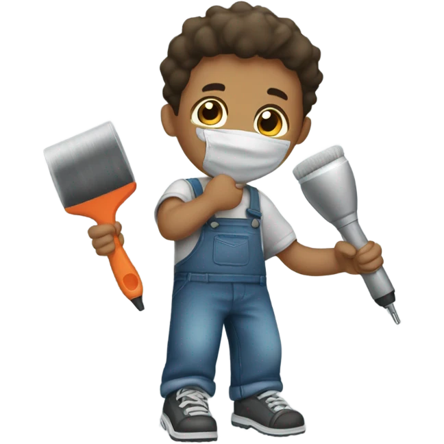 boy with angle polisher emoji