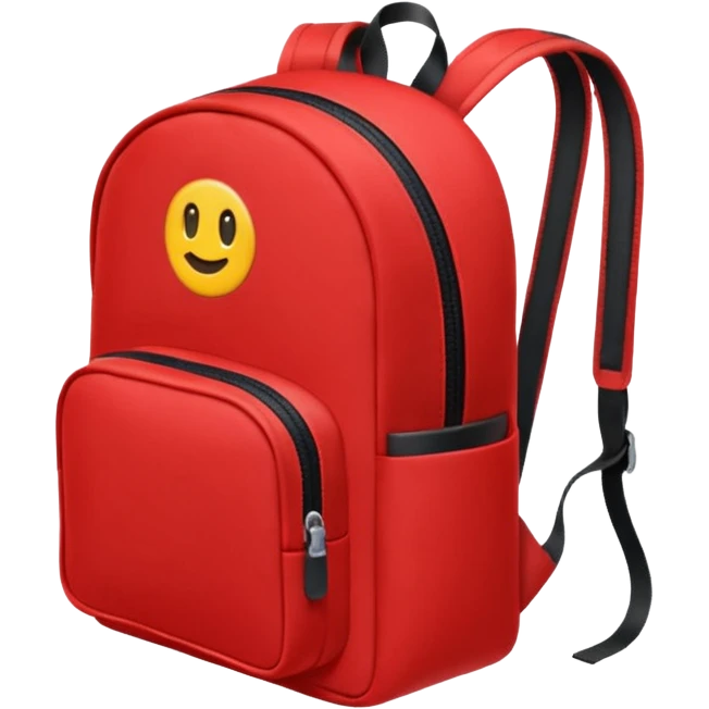 red small backpack emoji