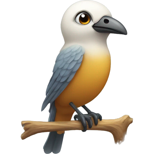 Bird on a perch emoji