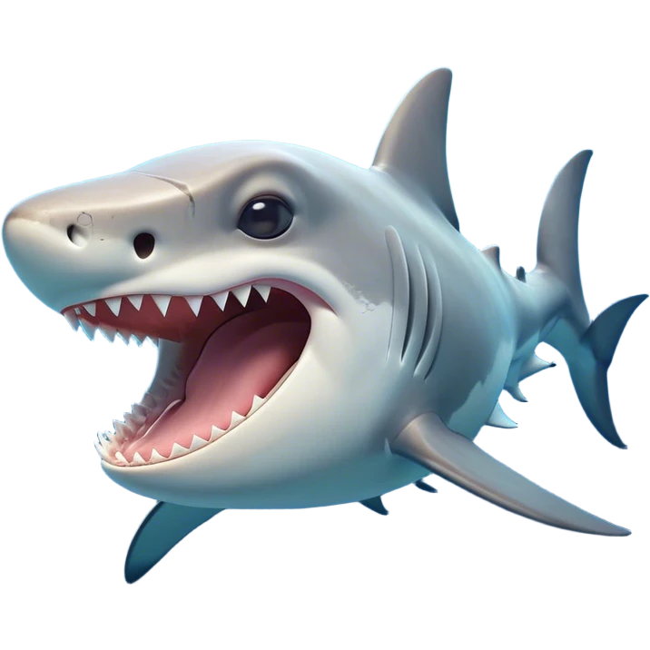 Cinematic Cute Yawning Hammerhead Shark Portrait Emoji, Head tilted slightly with a dramatic, wide-open yawn, showcasing its unique hammer-shaped head with relaxed, drooping fins and sleepy, half-closed eyes, Simplified yet irresistibly adorable features, highly detailed, glowing with a soft, cozy oceanic glow, high shine, relaxed yet expressive, stylized with a hint of whimsical aquatic ease, soft glowing outline, capturing the essence of a drowsy yet affectionate hammerhead that appears ready to stretch and yawn its way out of the screen! emoji