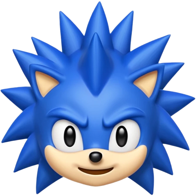 Sonic emoji well made like the original one without any mistakes emoji