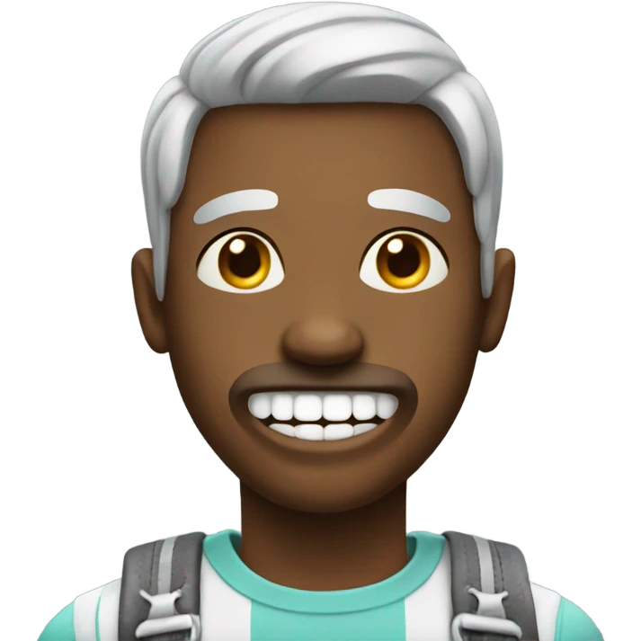 Weird dude with braces emoji