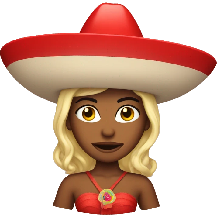 Red siren with a sombrero emoji