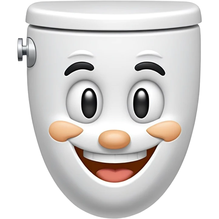 Skibidi toilet head face goofy emoji