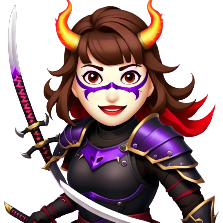 Demon-Horned Warrior emoji