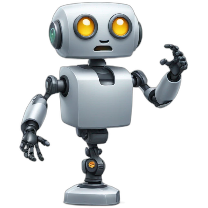 robot shrugging emoji