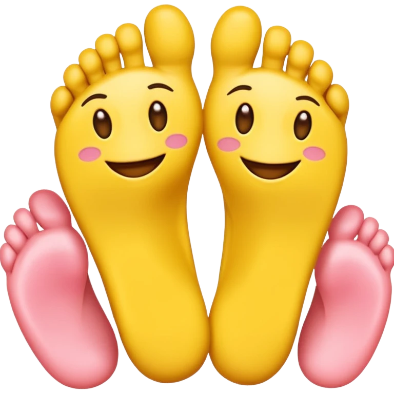 Toes crossed yellow emoji emoji