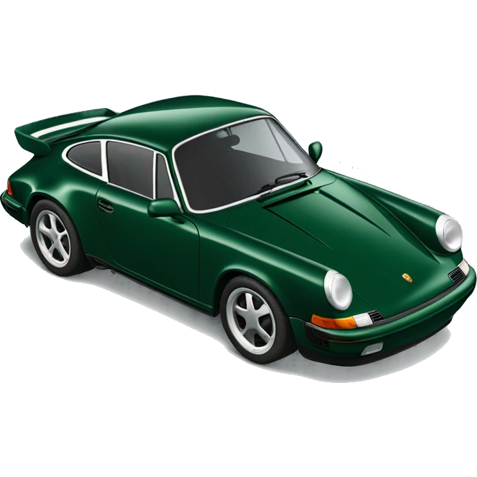 Dark green Porsche 911 emoji