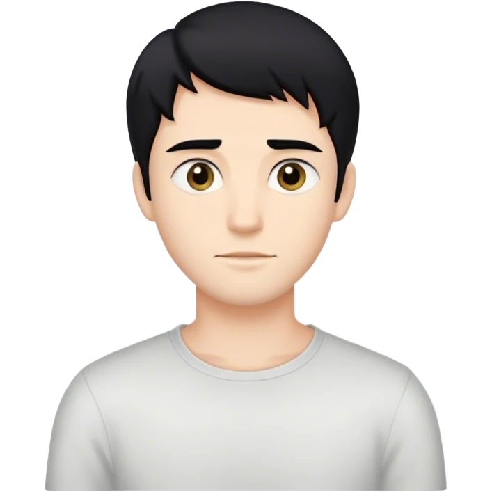 A guy named owen with black hair emoji