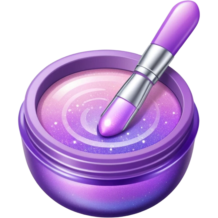 lilac gradient glitter cosmetics emoji